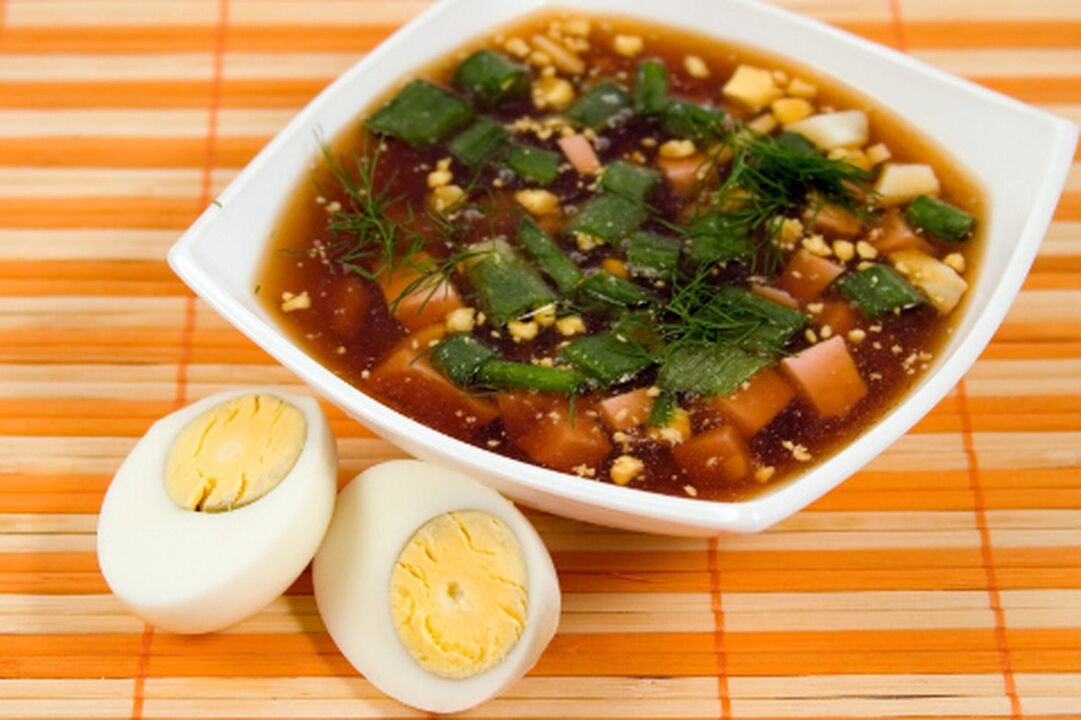 протеинска супа со јајце за протеинска диета
